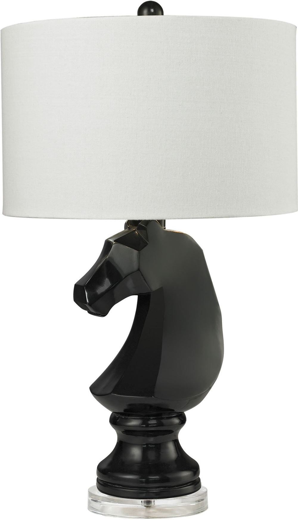 Dark Knight Table Lamp In Gloss Black