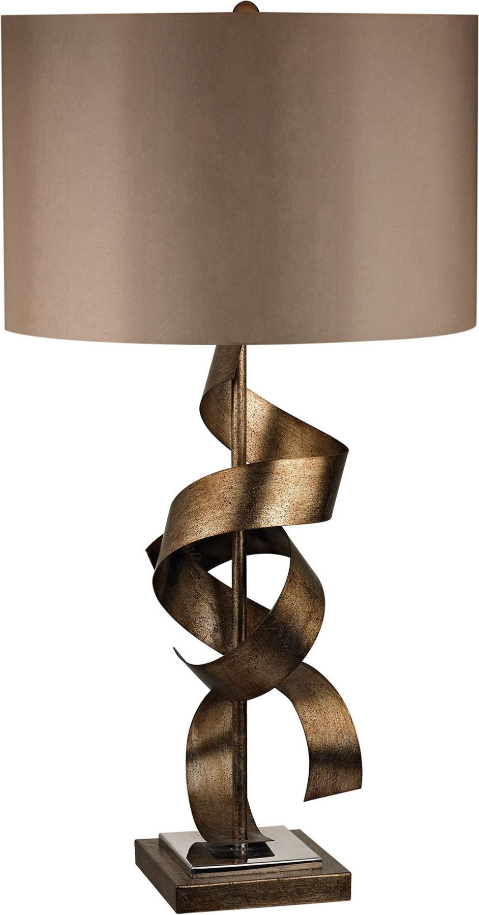 Allen Metal Sculpture Table Lamp In Roxford Gold