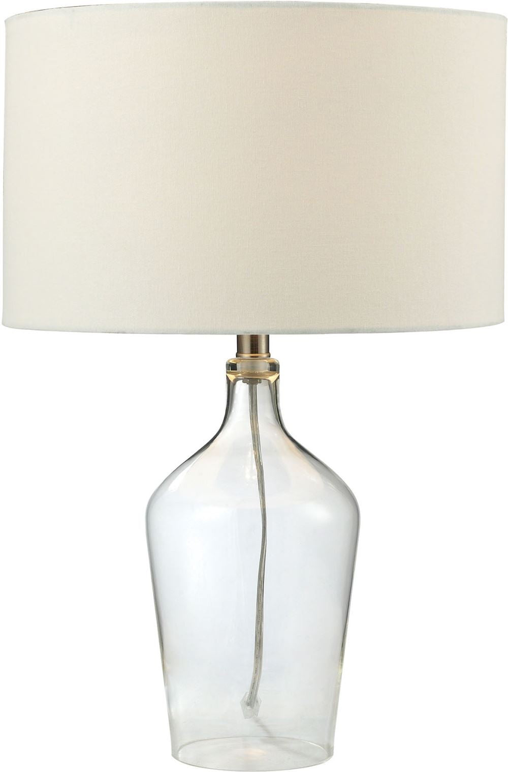 Hideaway Clear Glass Table Lamp