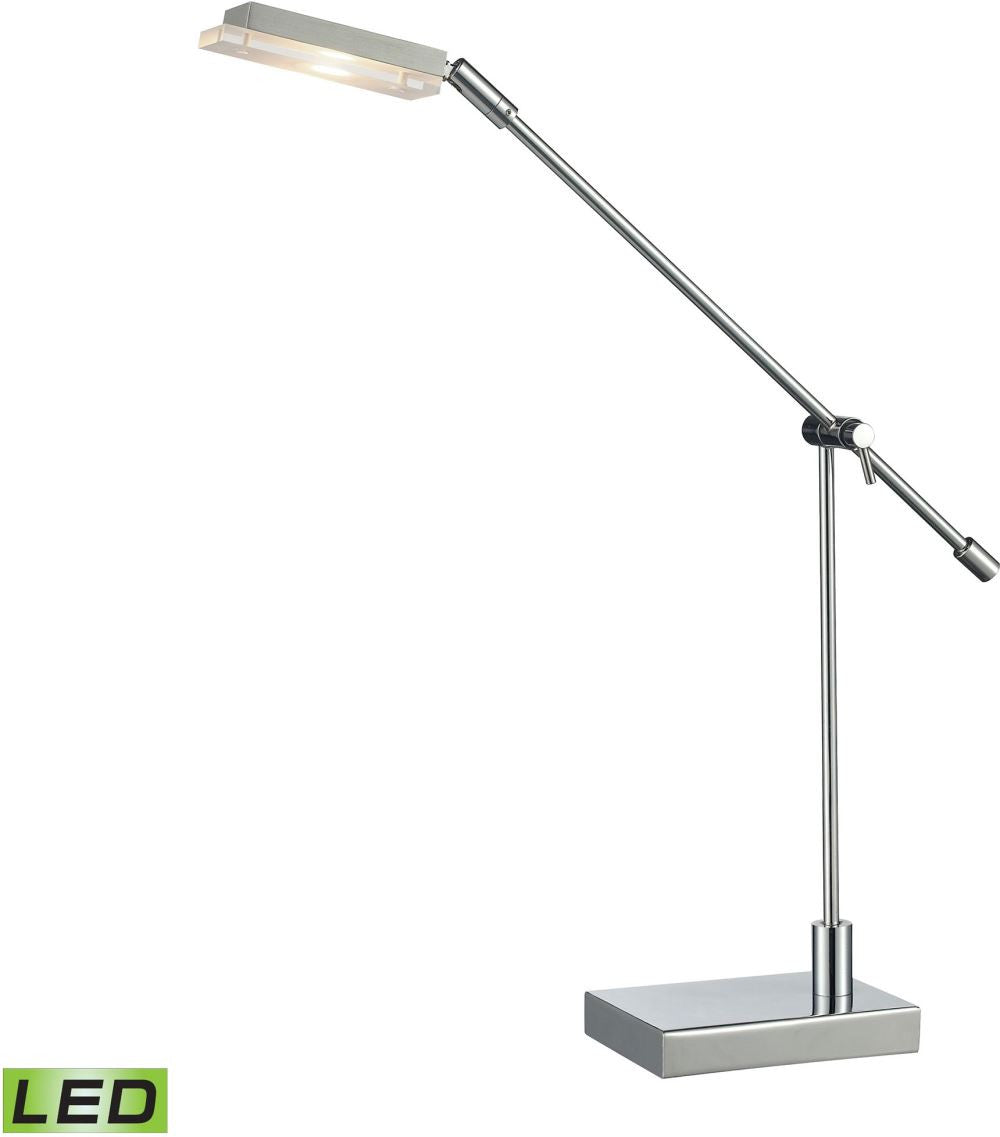 Bibliotheque Adjustable Led Desk Lamp In Polished Chrome