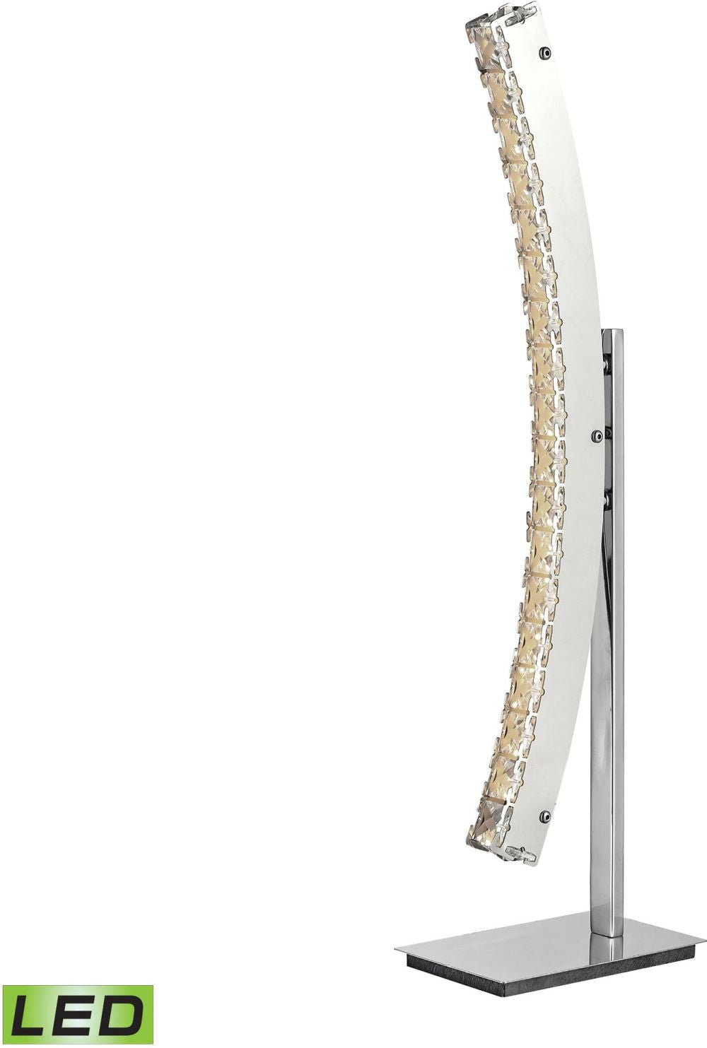Stylo Led Table Lamp In Polished Chrome