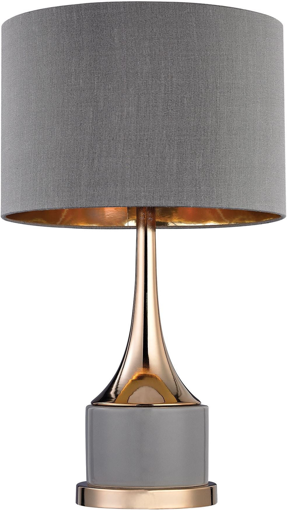 Small Gold Cone Neck Lamp