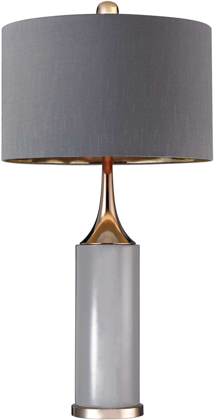 Tall Gold Cone Neck Lamp
