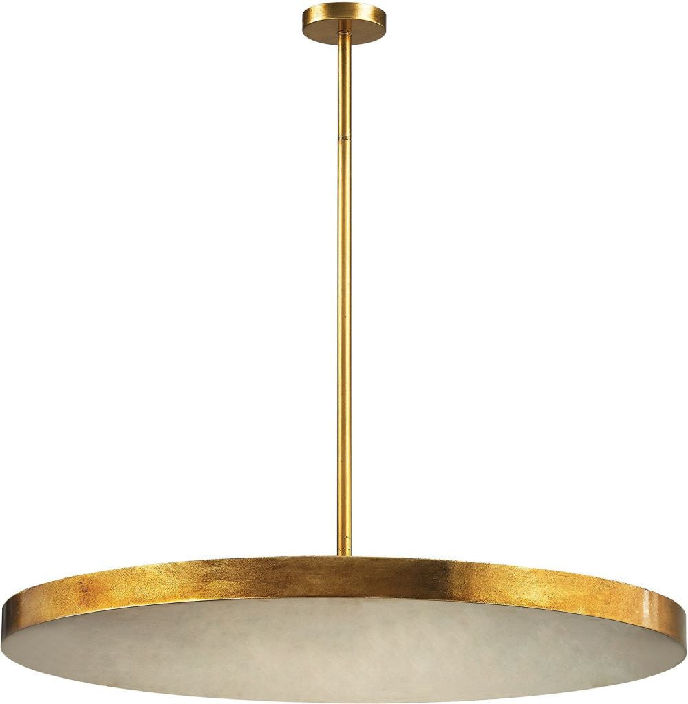 Laigne 4 Light Disc Pendant In Gold Leaf