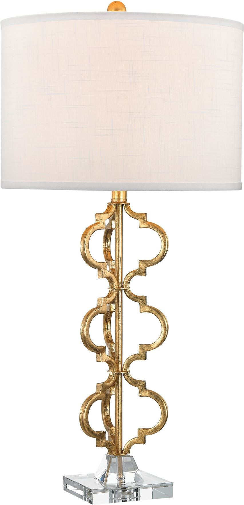Castile 1 Light Table Lamp In Gold Leaf