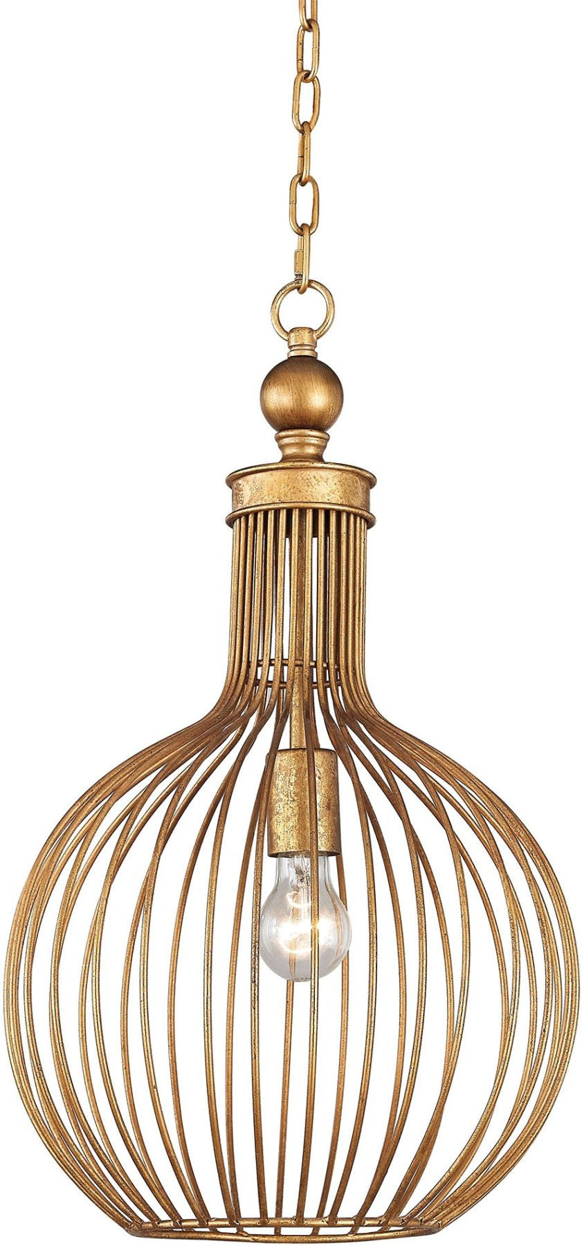 Five Cays Pendant In Gold Leaf