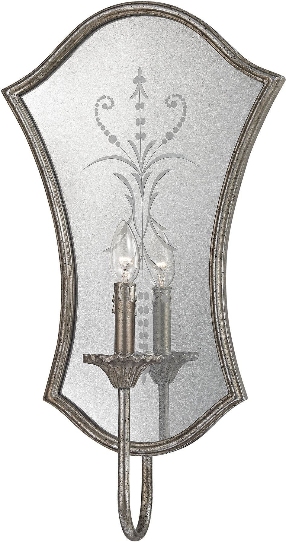 Gruyere 1 Light Wall Sconce In Antique Silver