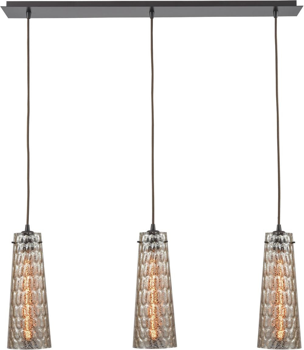 Jerard 3 Light Linear Pendant In Oil Rubbed Bronze
