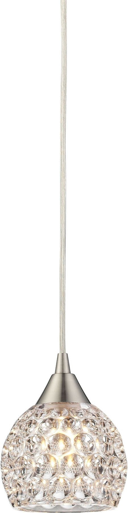 Kersey 1 Light Pendant In Satin Nickel
