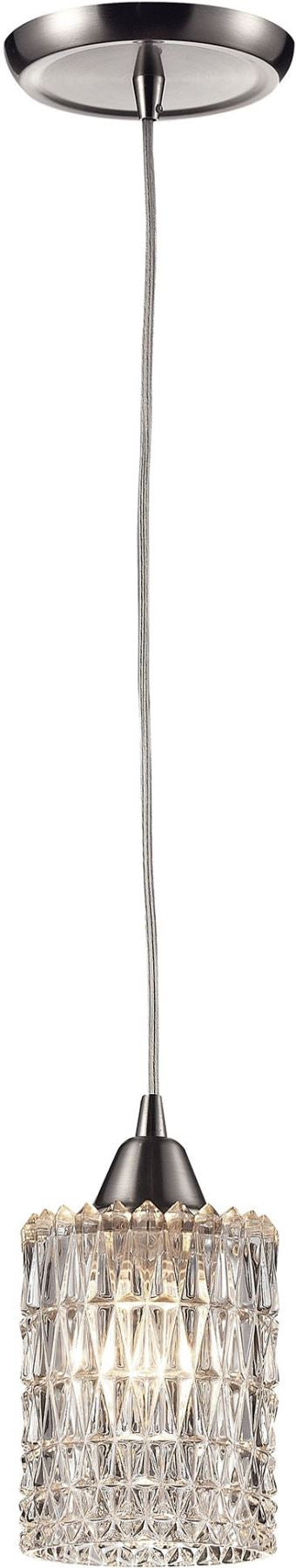 Kersey 1 Light Pendant In Satin Nickel