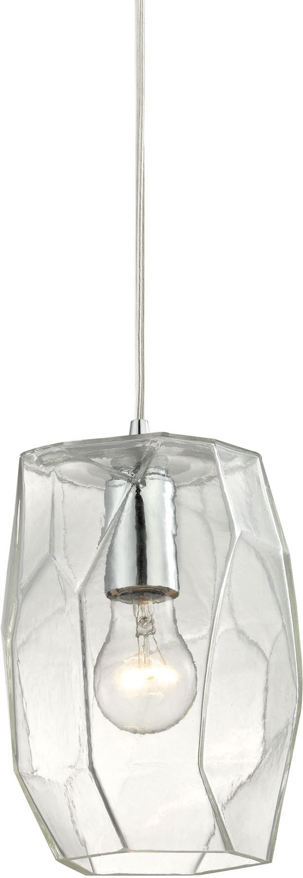 Geometrics 1 Light Pendant In Polished Chrome