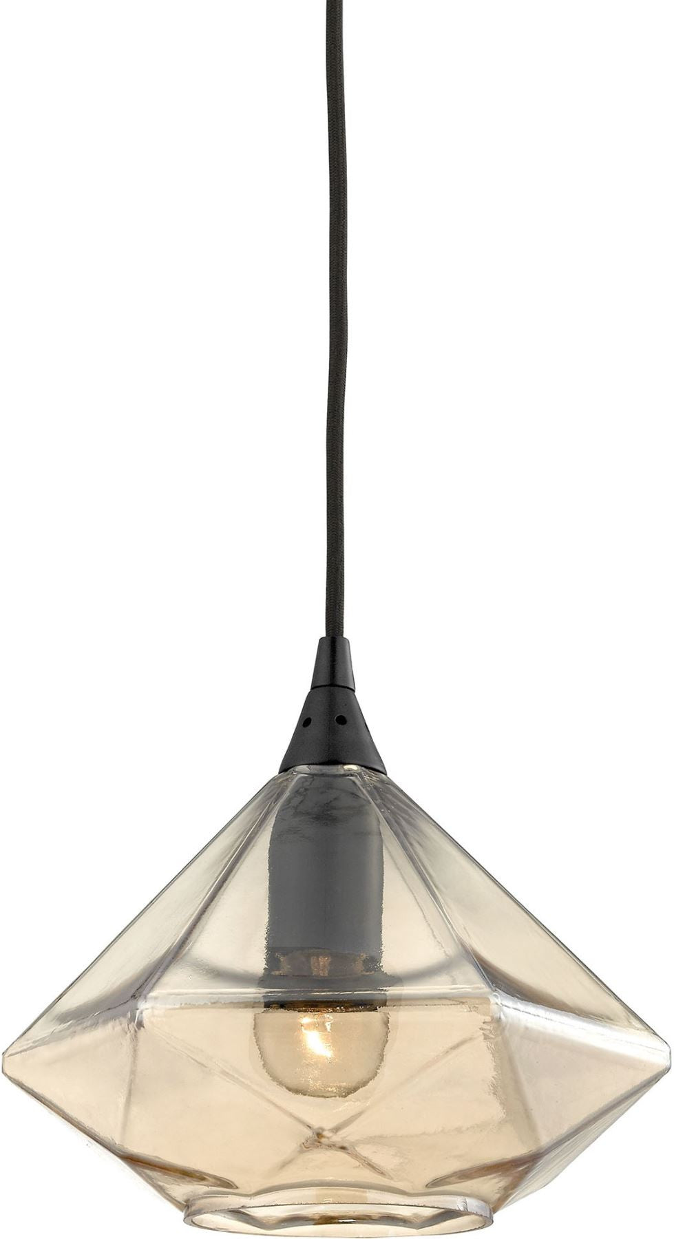 Geometrics 1 Light Pendant In Oil Rubbed Bronze