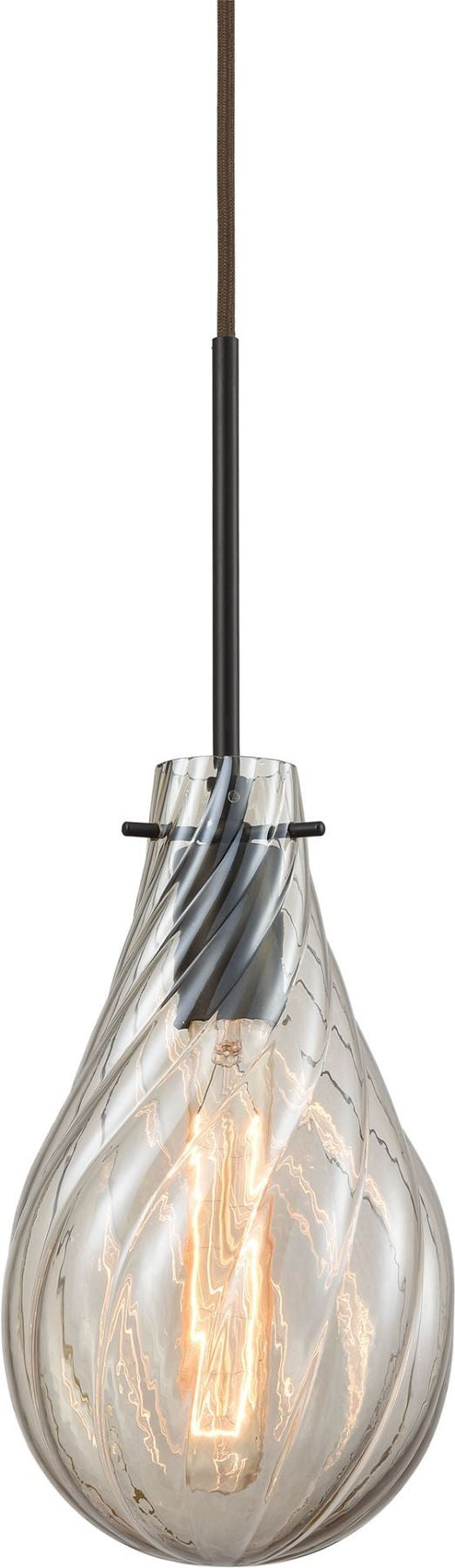 Cirrus 1 Light Pendant In Satin Nickel