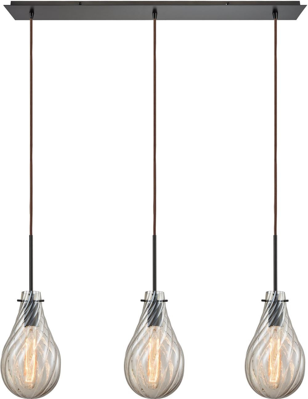 Cirrus 3 Light Pendant In Satin Nickel