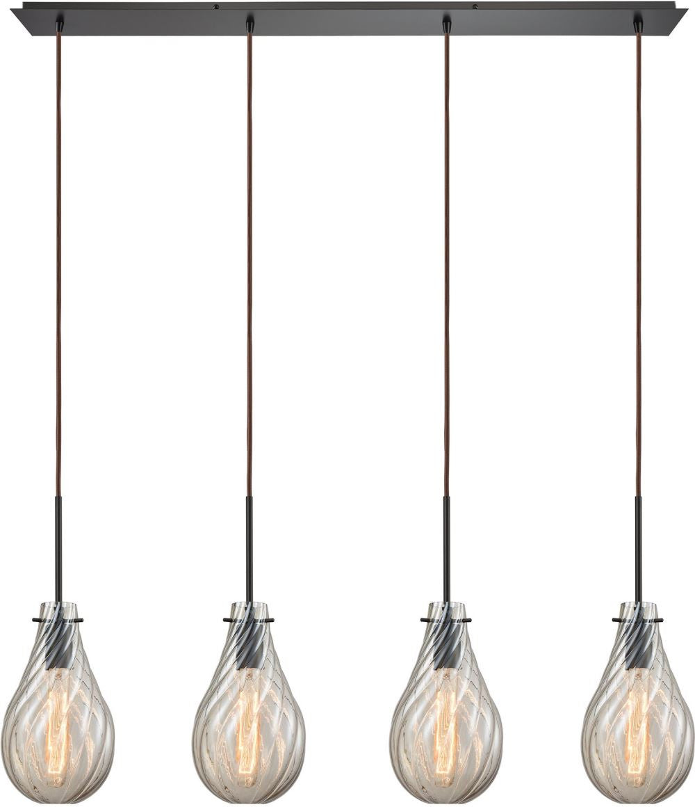 Cirrus 4 Light Pendant In Satin Nickel