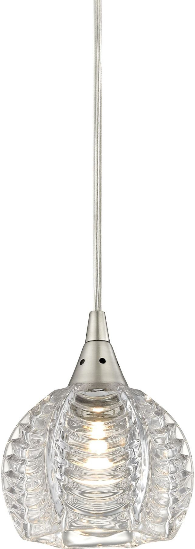 Kersey 1 Light Pendant In Satin Nickel