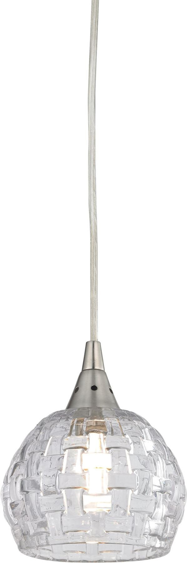 Kersey 1 Light Pendant In Satin Nickel
