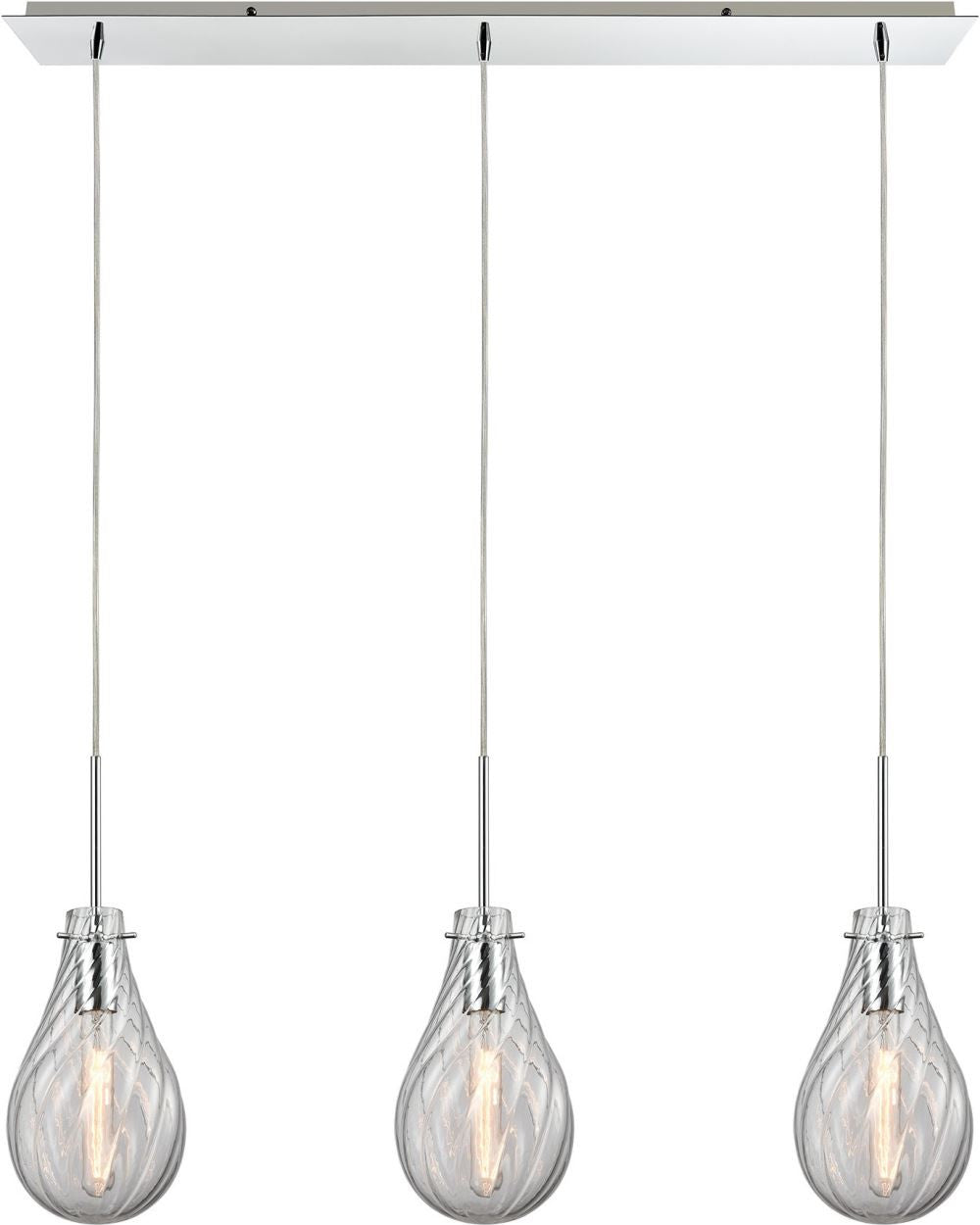 Cirrus 3 Light Pendant In Polished Chrome