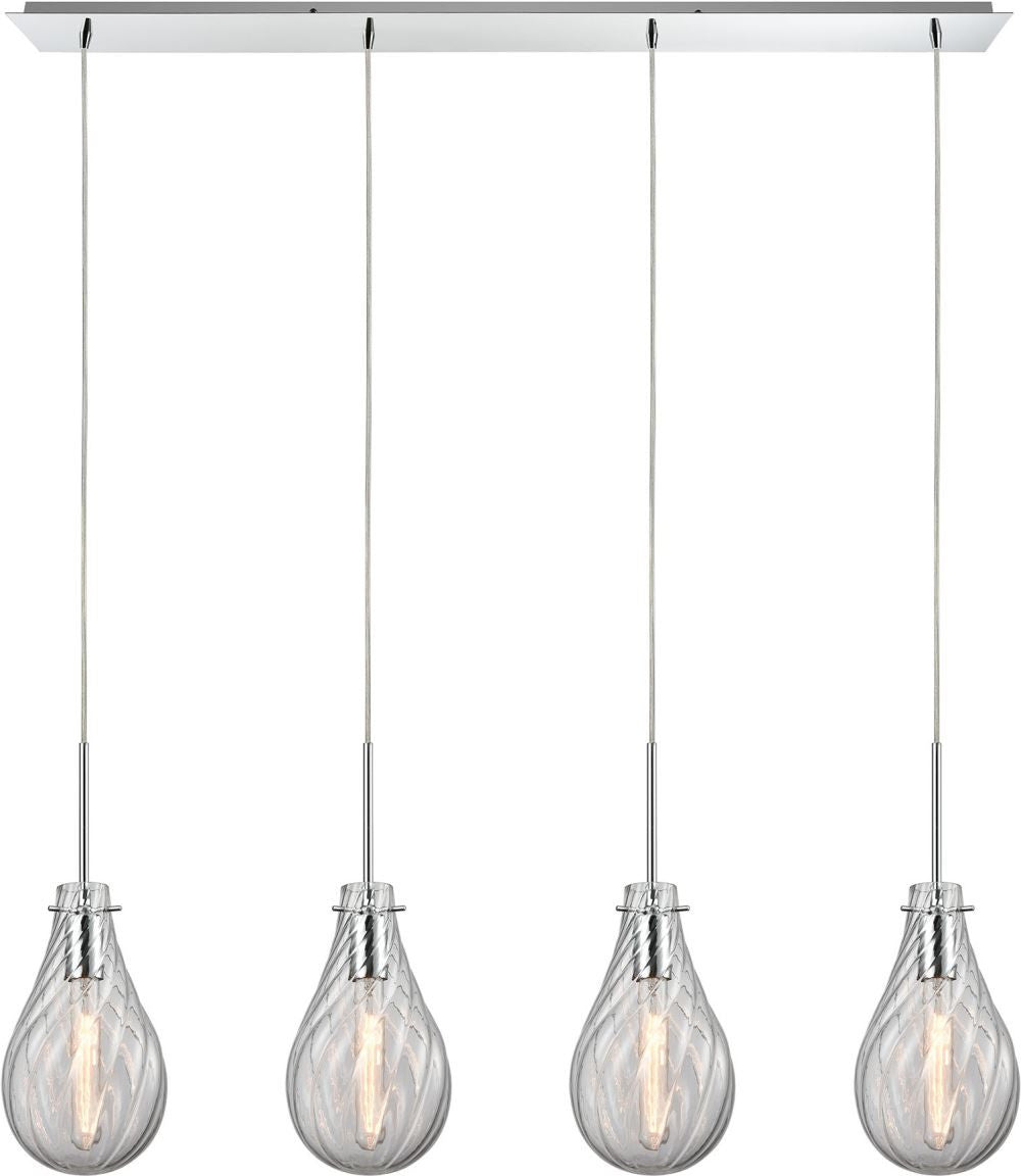 Cirrus 4 Light Pendant In Polished Chrome