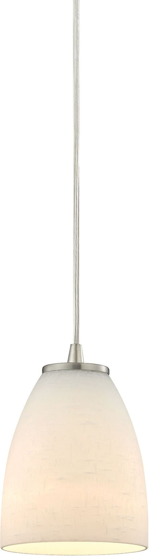 Sandstorm 1 Light Pendant In Satin Nickel