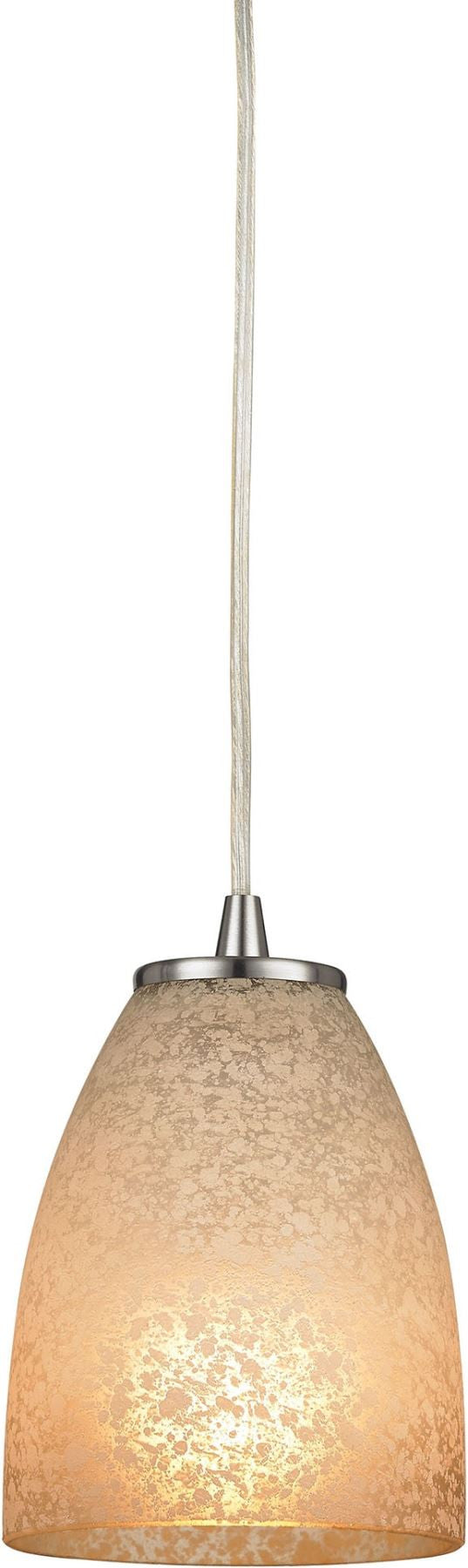Sandstorm 1 Light Pendant In Satin Nickel