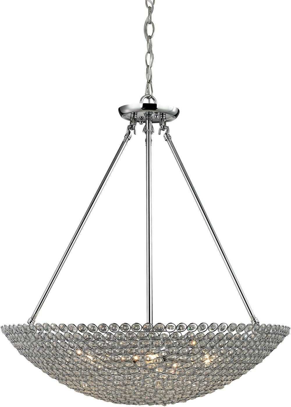 Hammond 5 Light Pendant In Polished Chrome