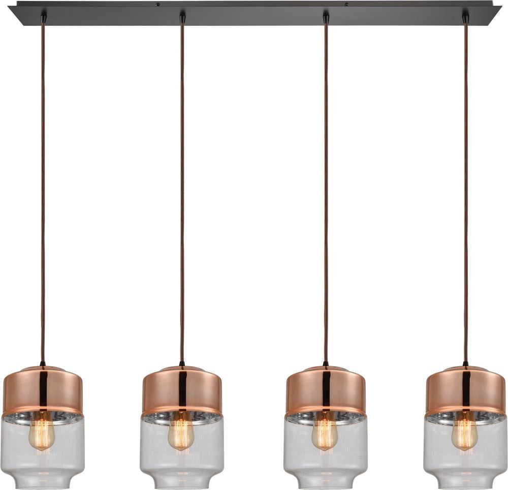 Revelo 4 Light Pendant In Oil Rubbed Bronze