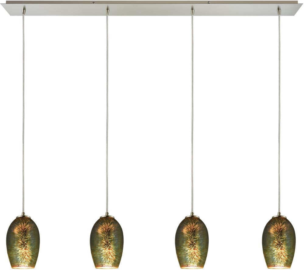 Illusions 4 Light Pendant In Satin Nickel