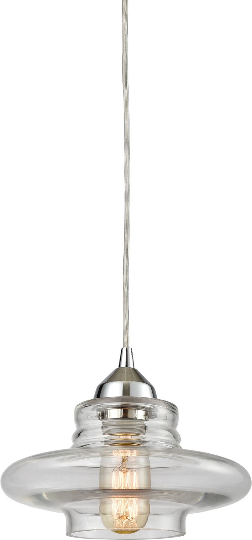 Orbital 1 Light Pendant In Polished Chrome