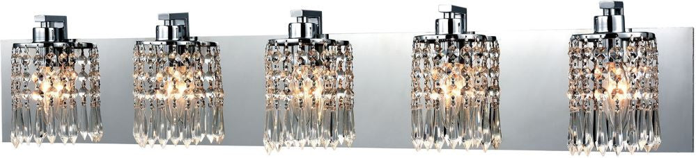 Optix 5 Light Vanity In Polished Chrome