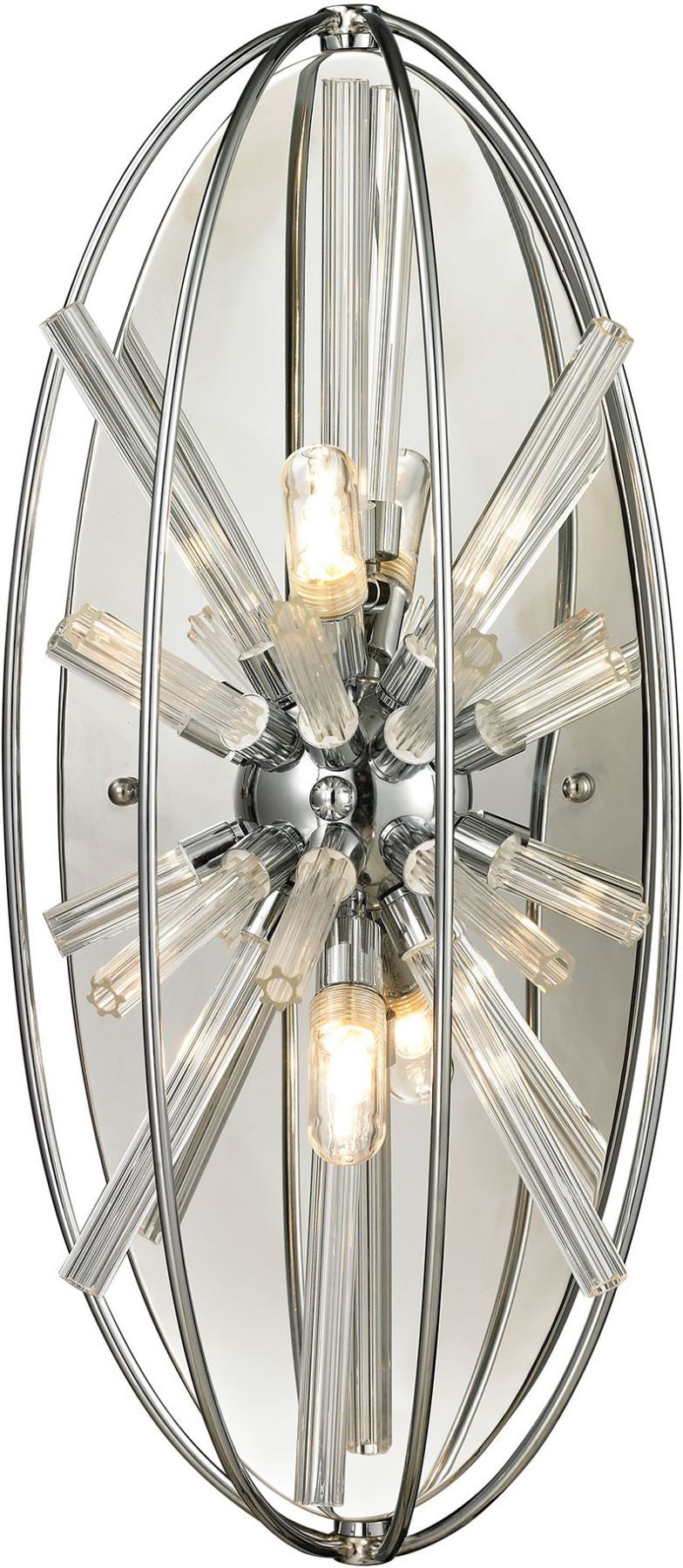 Twilight 2 Light Wall Sconce In Polished Chrome