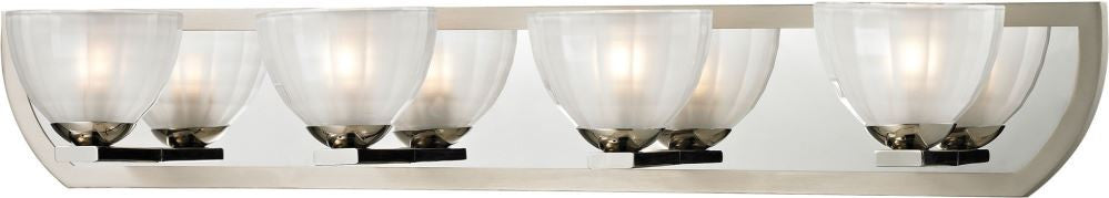 Sculptive 4 Light Vanity In Polished Chrome