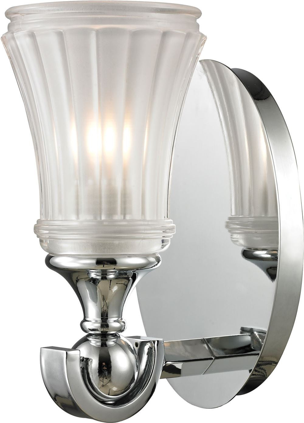 Jayden 1 Light Vanity In Polished Chrome and Frosted Glass