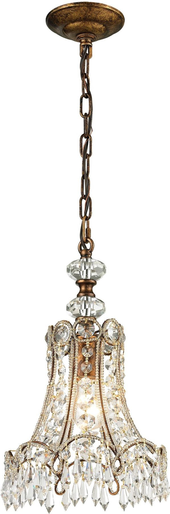 Sasha 1 Light Pendant In Spanish Bronze