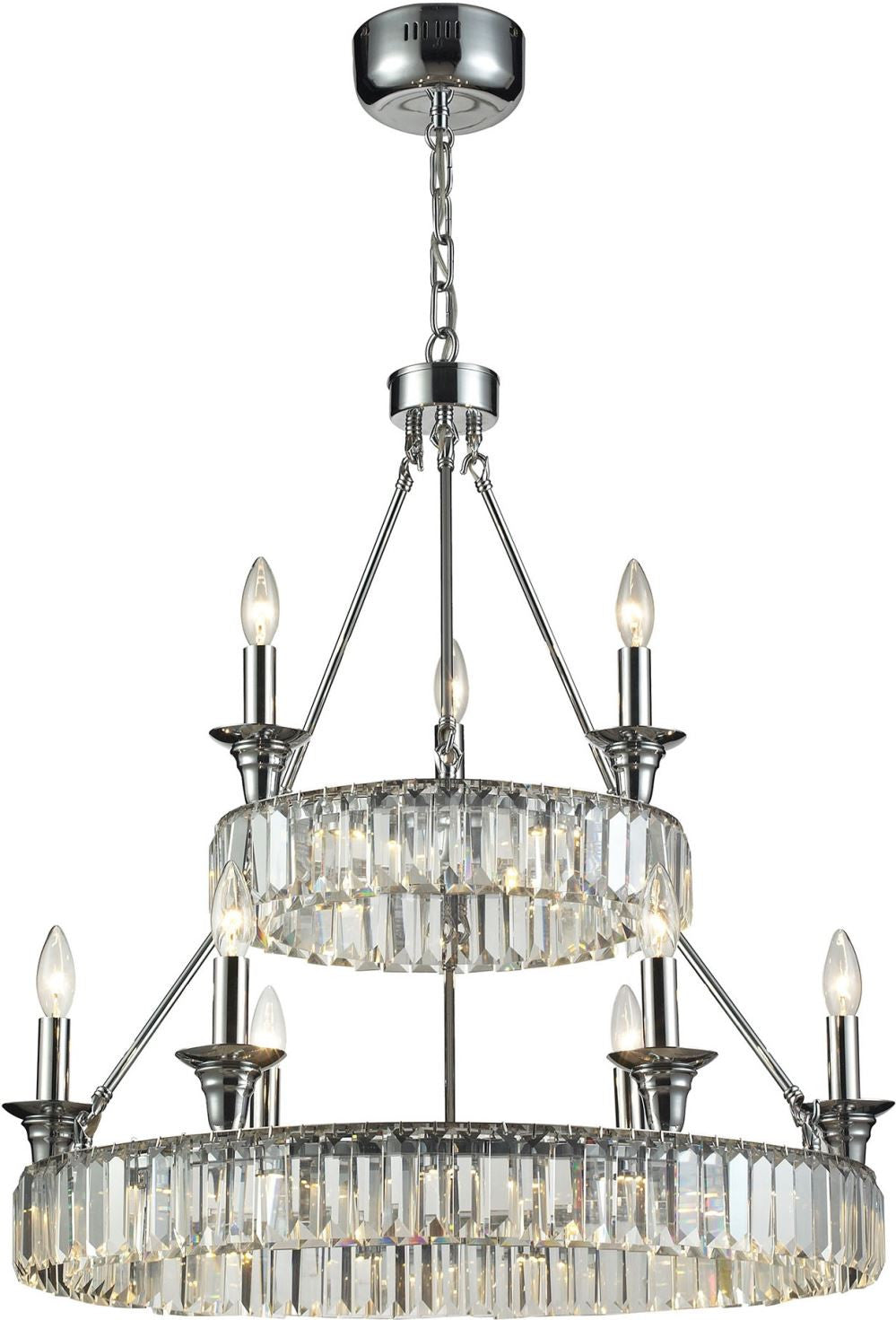 Manning 29 Light Led Chandelier In Polished Chrome