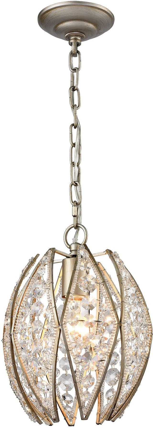 Kumbaya 1 Light Pendant In Aged Silver