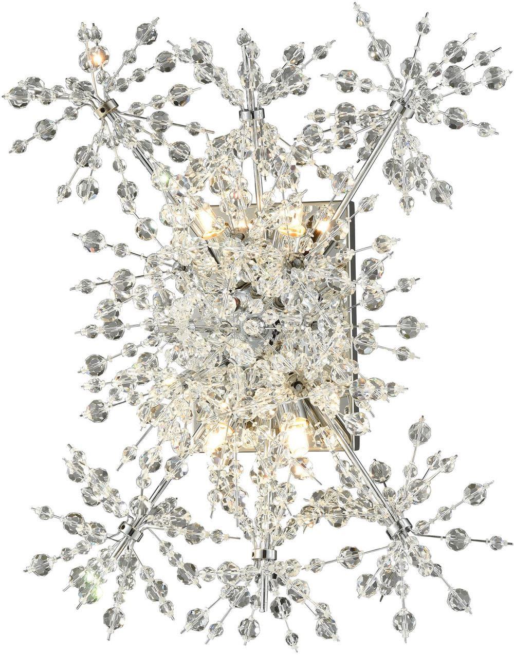 Snowburst 4 Light Wall Sconce In Polished Chrome