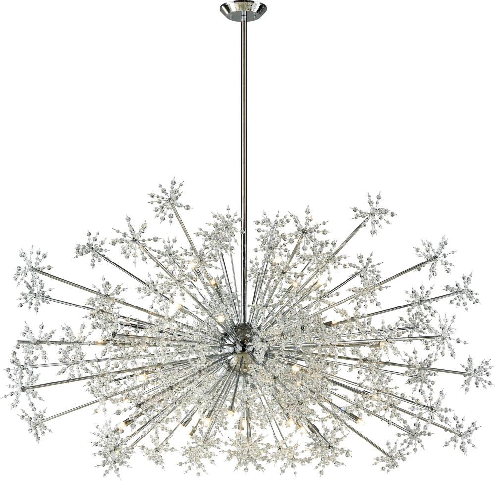 Snowburst 30 Light Chandelier In Polished Chrome