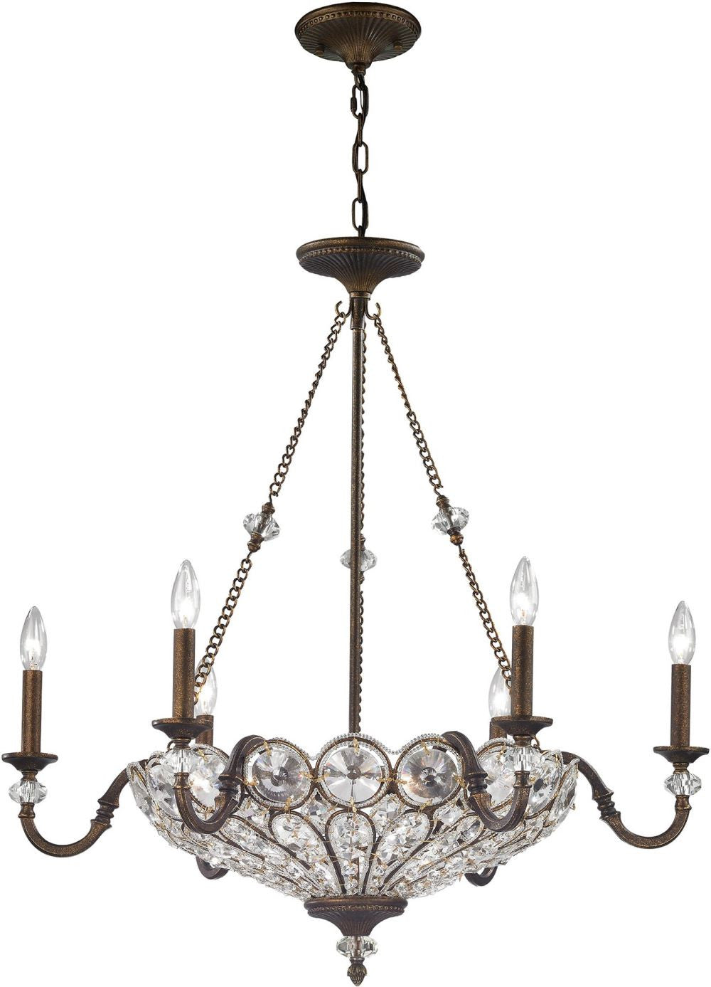 Christina 9 Light Chandelier In Mocha