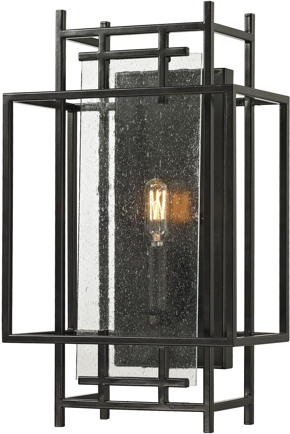 Intersections 1 Light Wall Sconce In Oil Rubbed Bronze