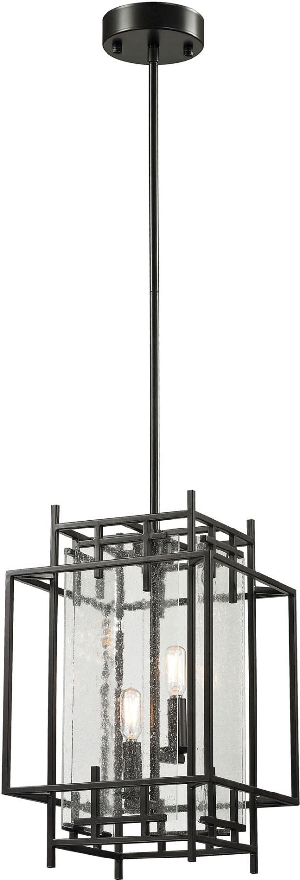 Intersections 2 Light Pendant In Oil Rubbed Bronze