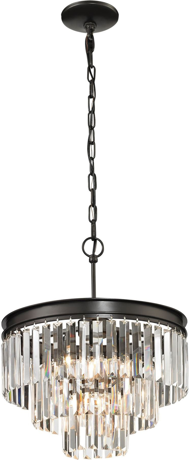 Palacial 4 Light Pendant In Oil Rubbed Bronze