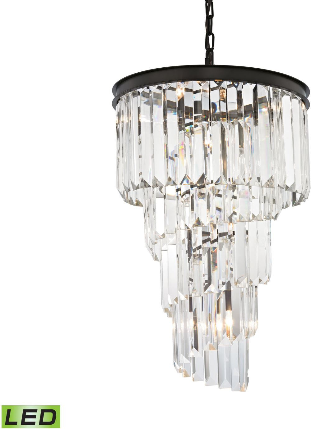 Palacial 6 Light Led Chandelier In Oil Rubbed Bronze