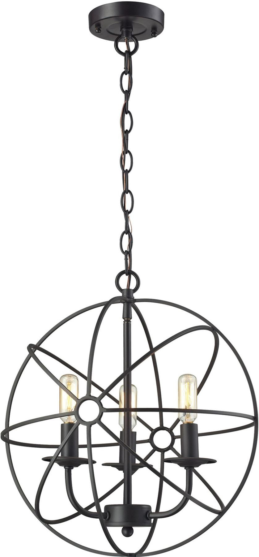 Yardley 3 Light Pendant In Oil Rubbed Bronze