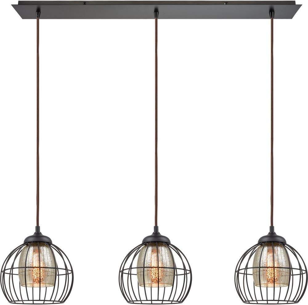 Yardley 3 Light Pendant In Oil Rubbed Bronze