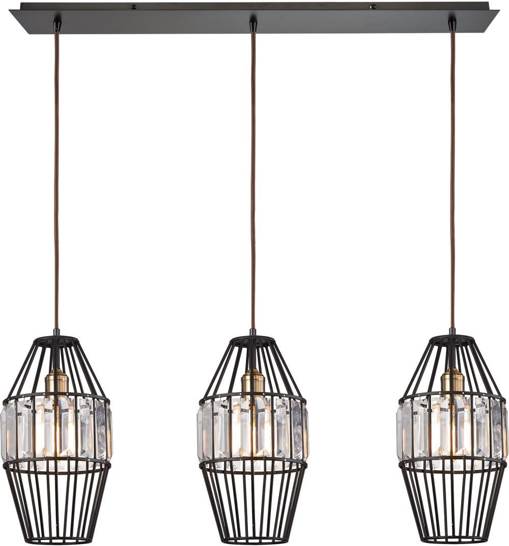 Yardley 3 Light Pendant In Oil Rubbed Bronze