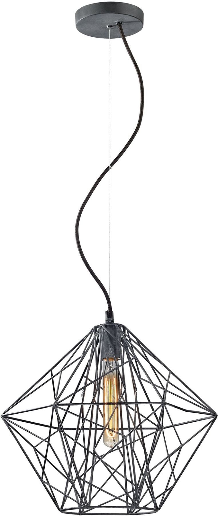 Geoweb 1 Light Pendant In Urban Concrete