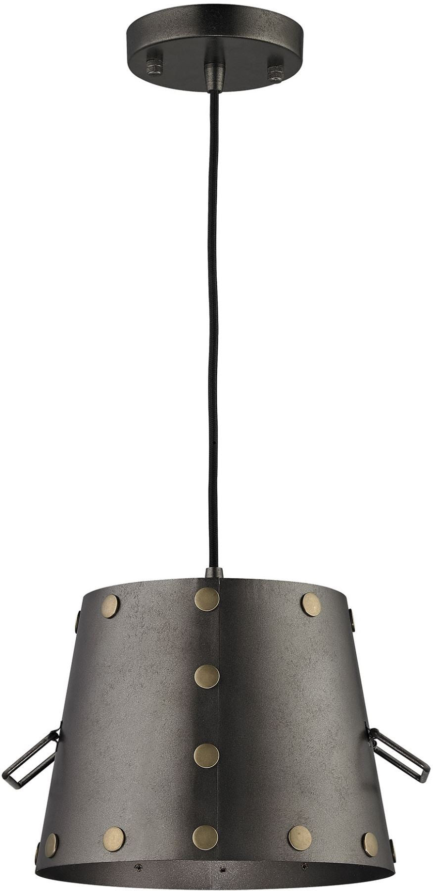 Ephrata 1 Light Pendant In Weathered Iron