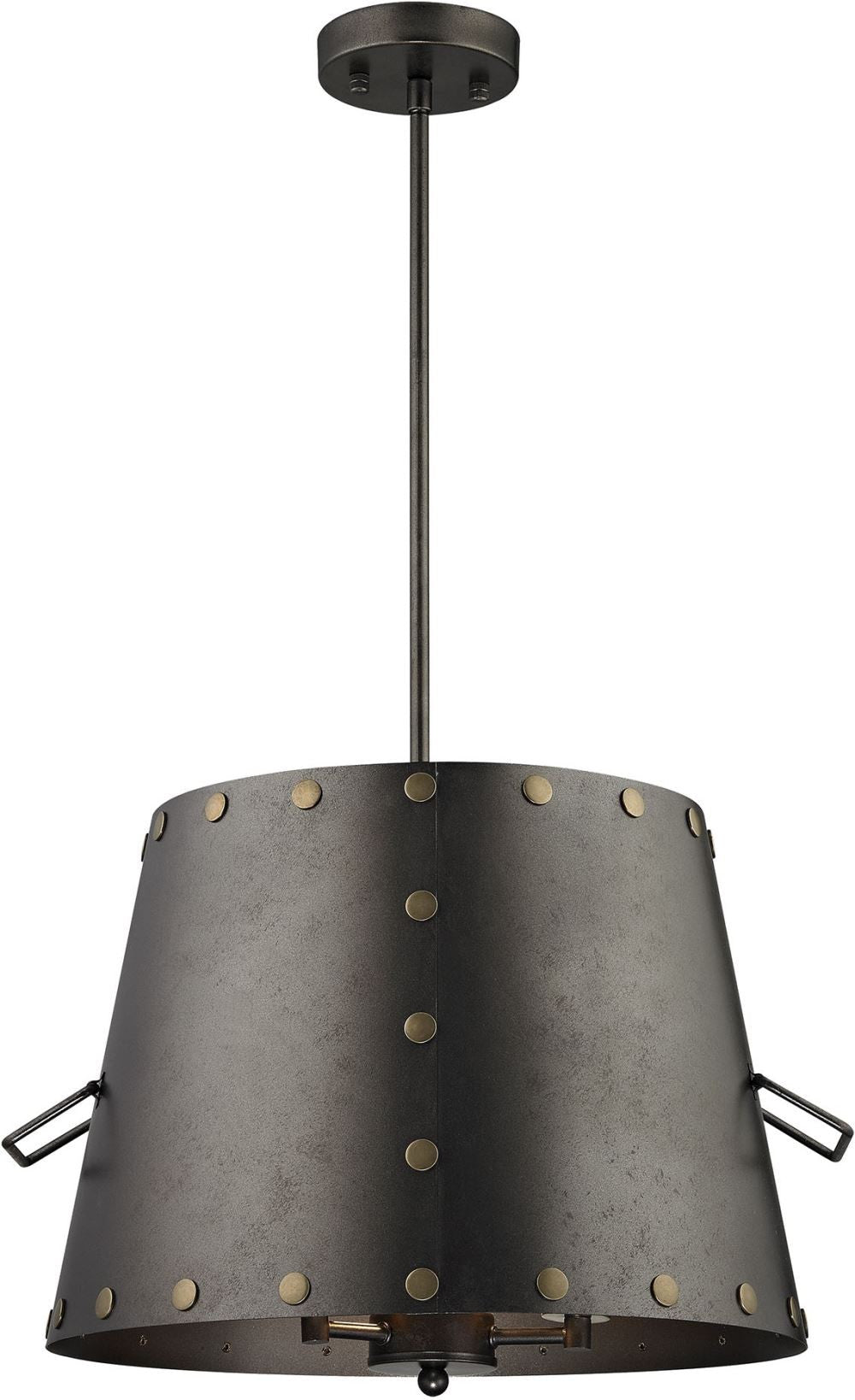 Ephrata 3 Light Pendant In Weathered Iron