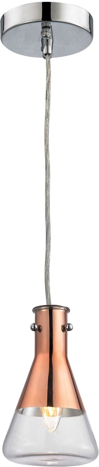 Olean 1 Light Pendant In Polished Chrome